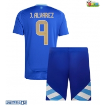 Argentina Julian Alvarez #9 Bortedraktsett Barn Copa America 2024 Kortermet (+ Korte bukser)